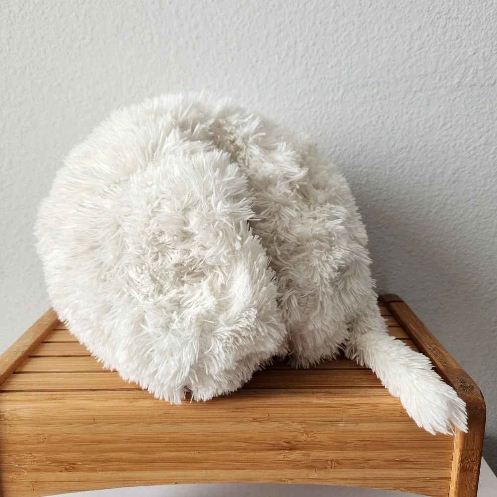 Hideaway Pets White Blue Eye Kitty‎ Persian Cat Plush Stuffed Animal Pillow 15in